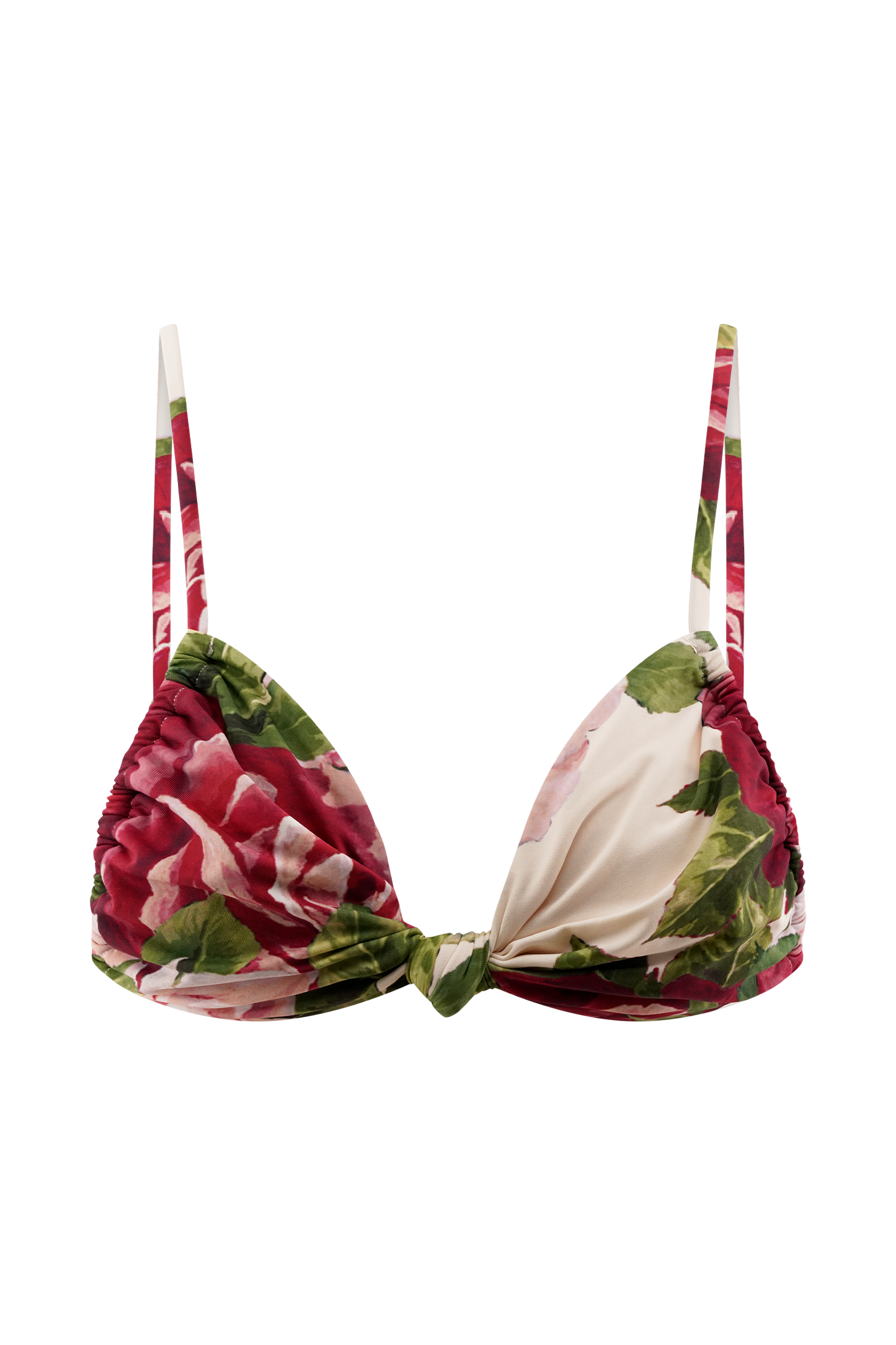 Rosmunda Ruched Bikini Top - Sonia Rose Print