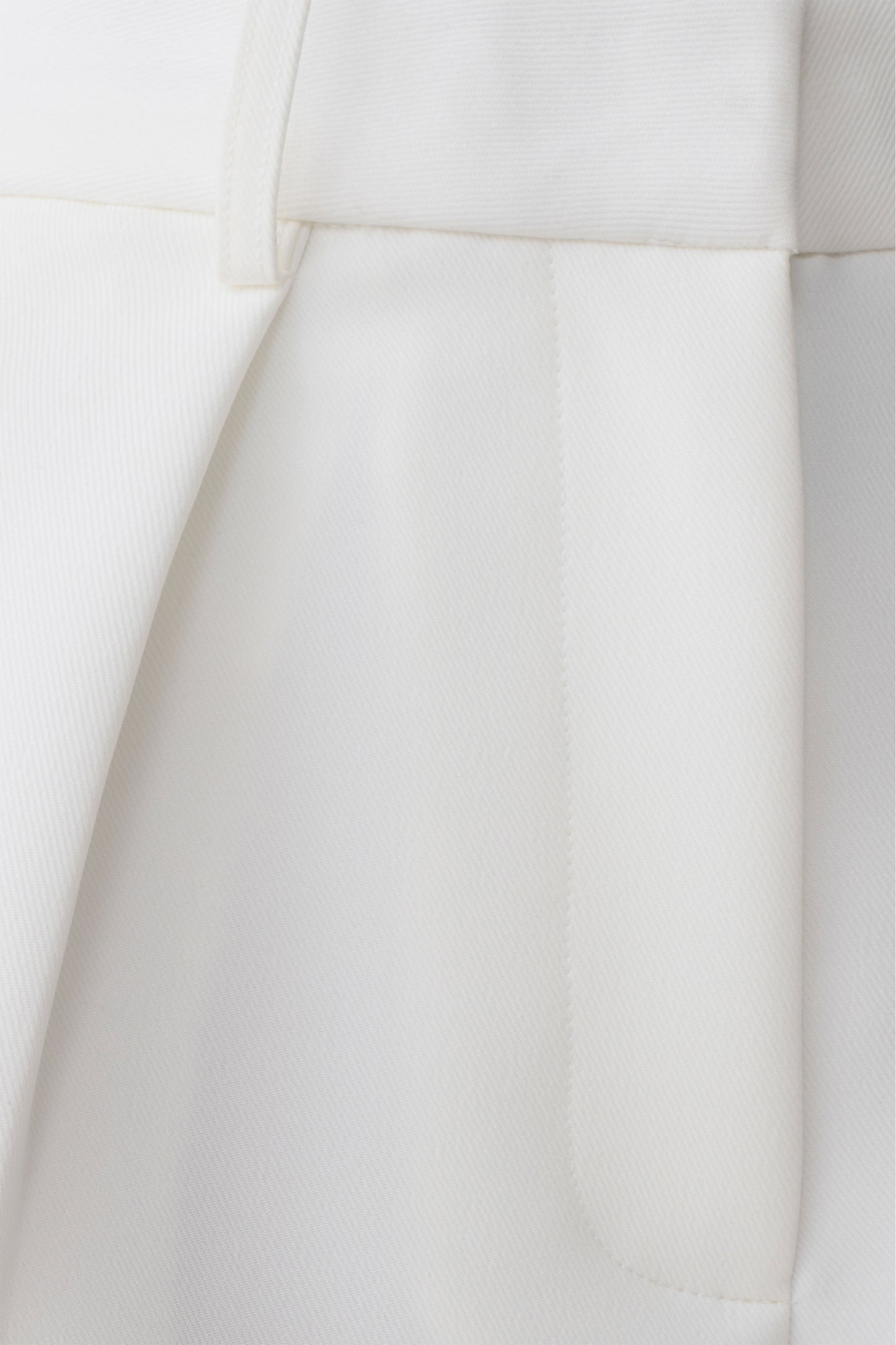 Dominique Pleated Suiting Shorts - Ivory