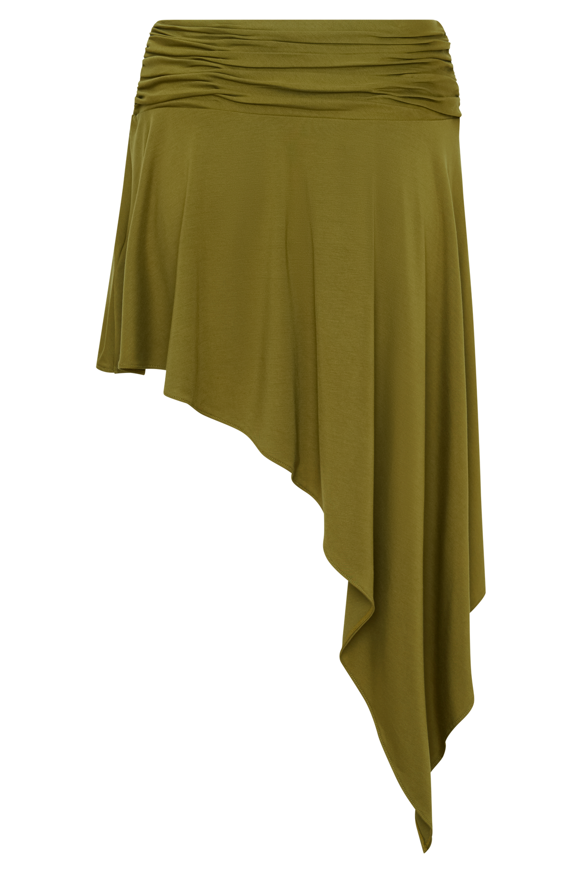 Talise Modal Hankie Midi Skirt - Vintage Olive #7