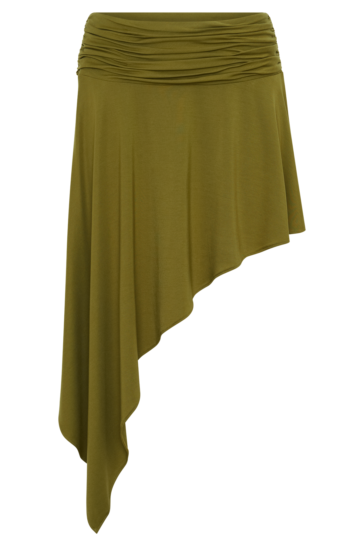 Talise Modal Hankie Midi Skirt - Vintage Olive #8