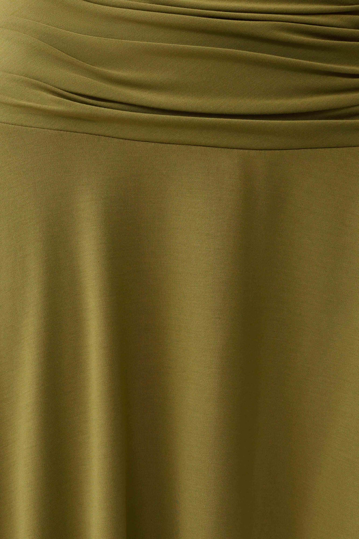 Talise Modal Hankie Midi Skirt - Vintage Olive #6