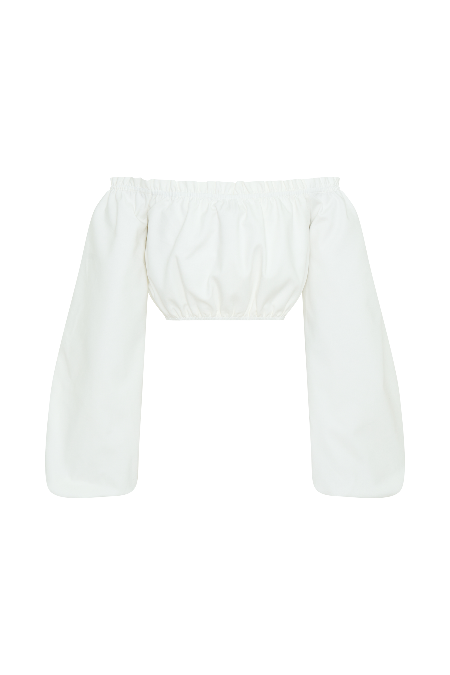 Salome Off Shoulder Crop Top - White #6