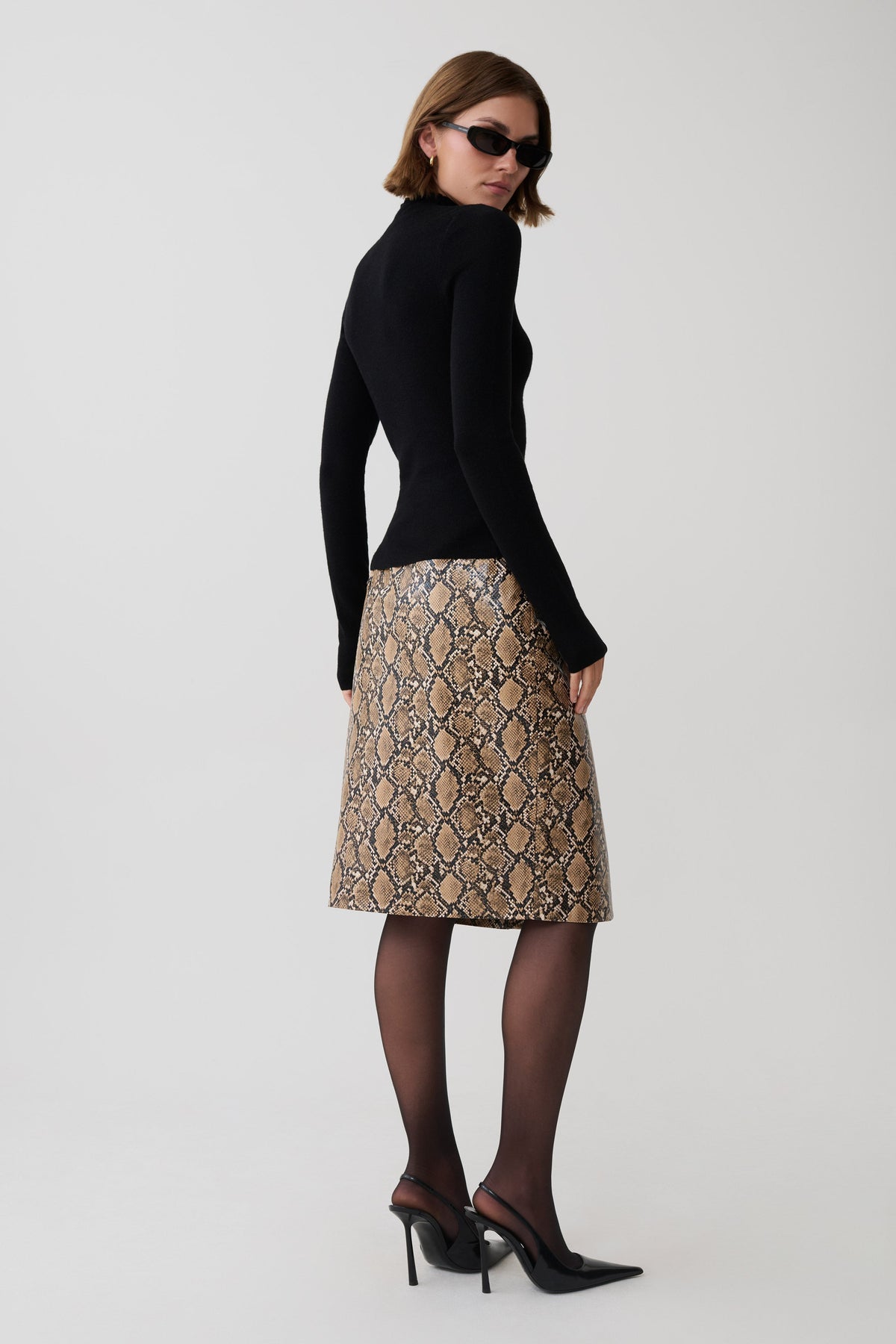 Moniqua Knit Long Sleeve Top - Black #4