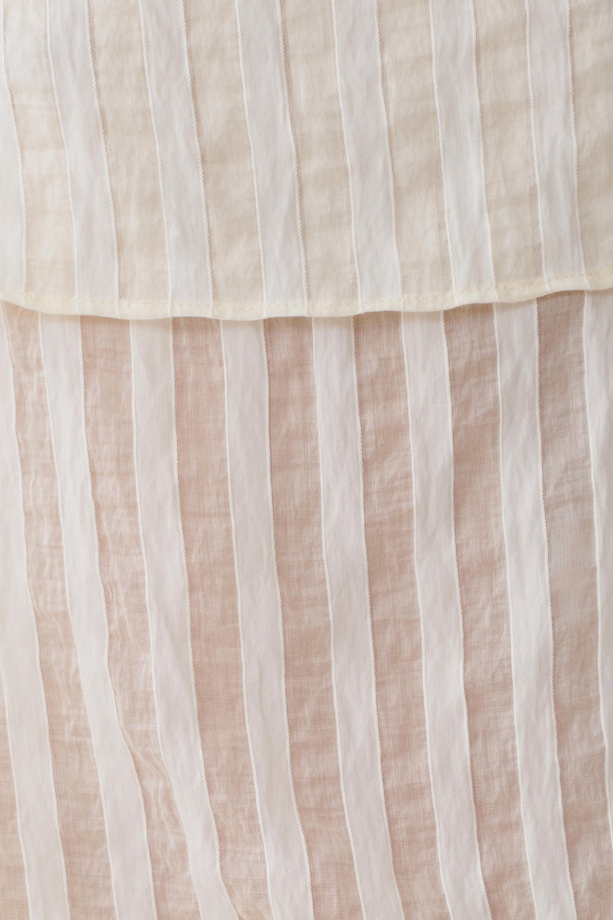 Adrina Striped Midi Skirt - Ivory #4
