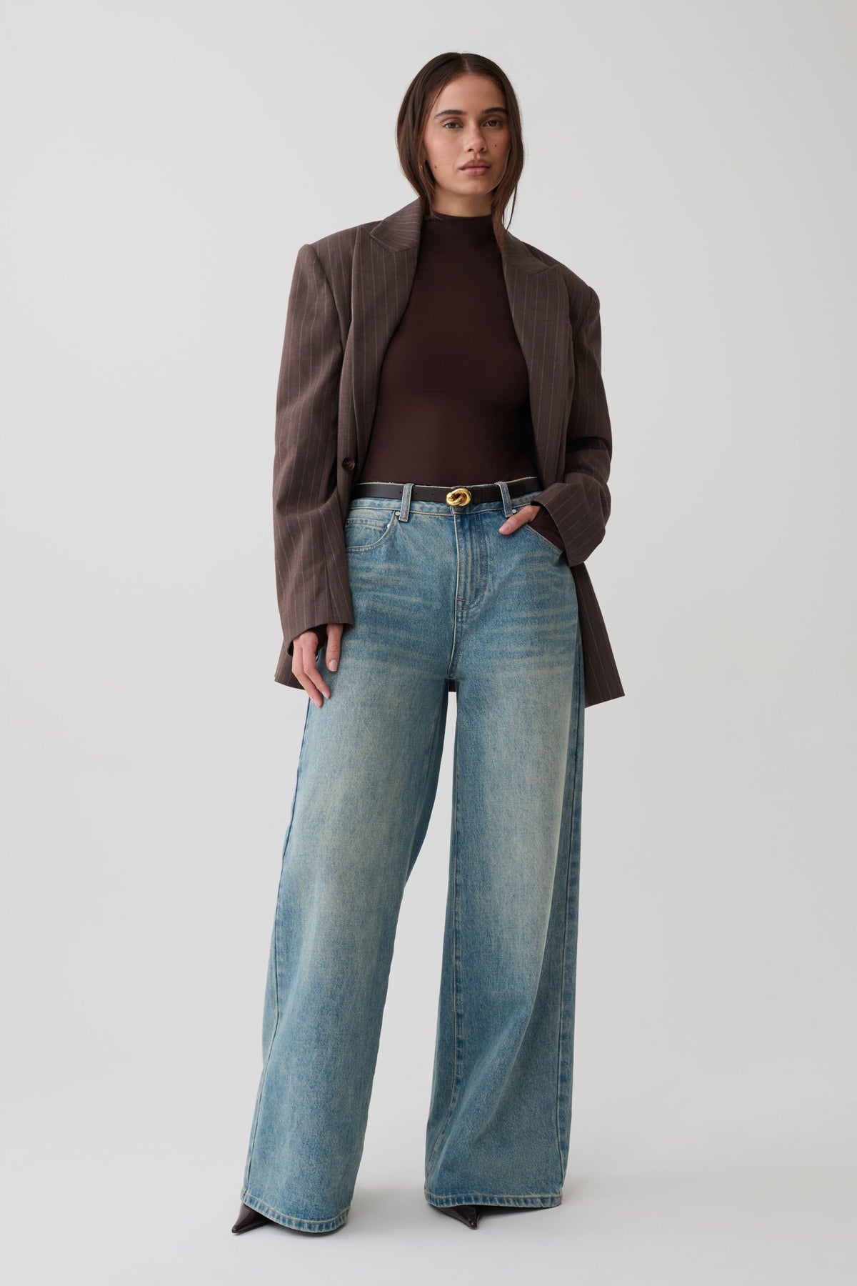 Jurney Longsleeve Roll Neck Top - Dark Chocolate #7