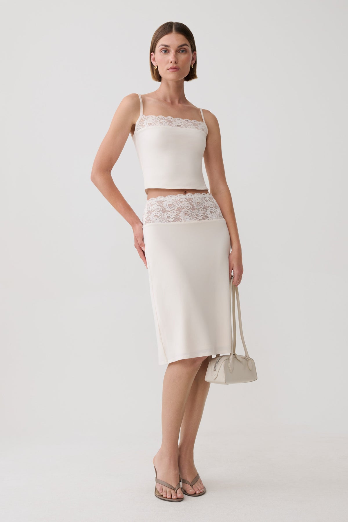 Elia Smooth Modal Top - Ivory