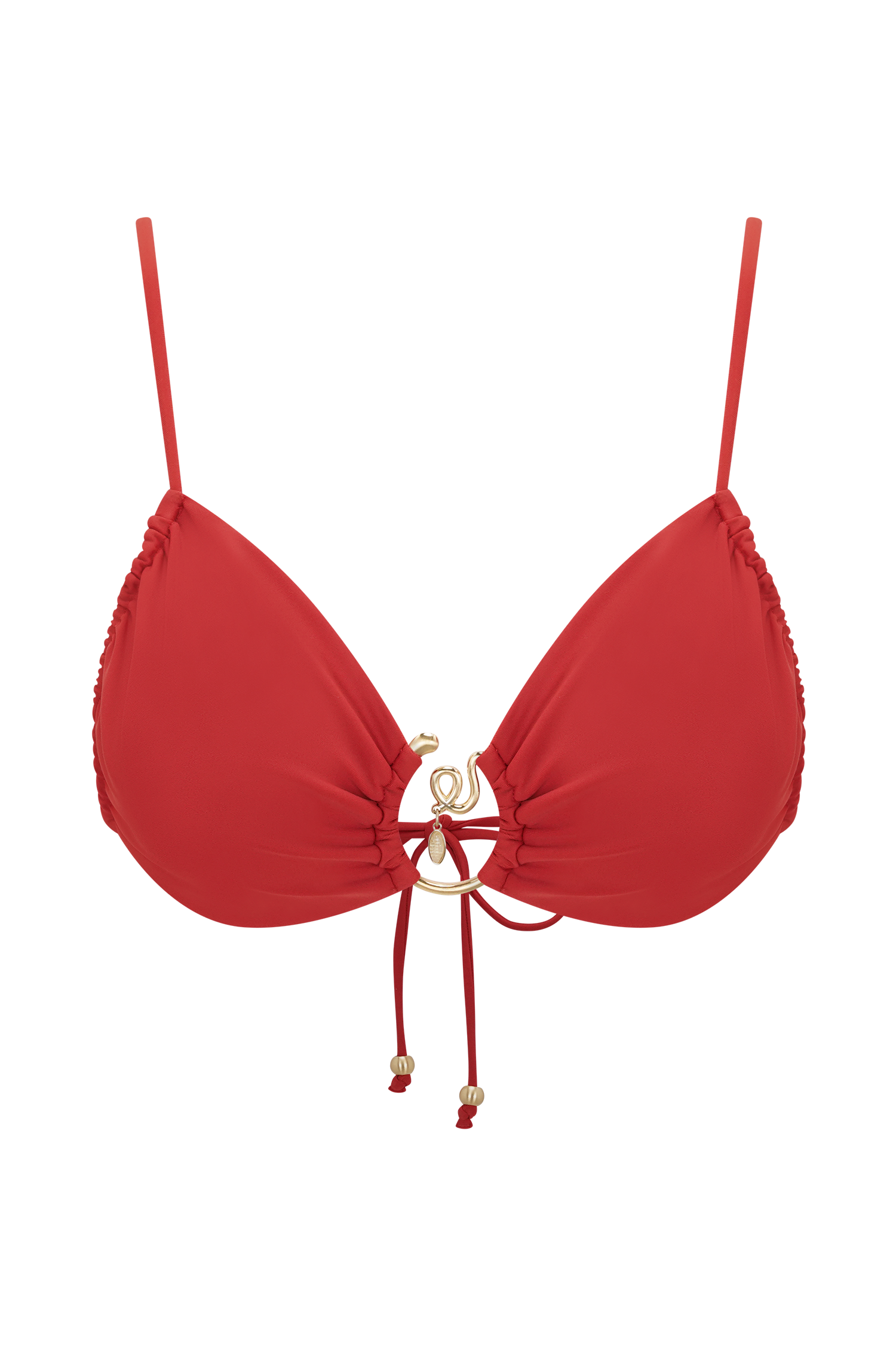 Tyler Bikini Top With Hardware - Red #9