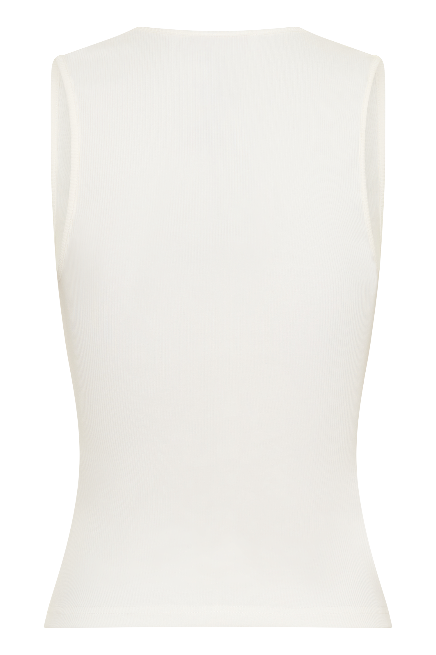 Vianna Broderie Ribbed Tank Top - Ivory #8
