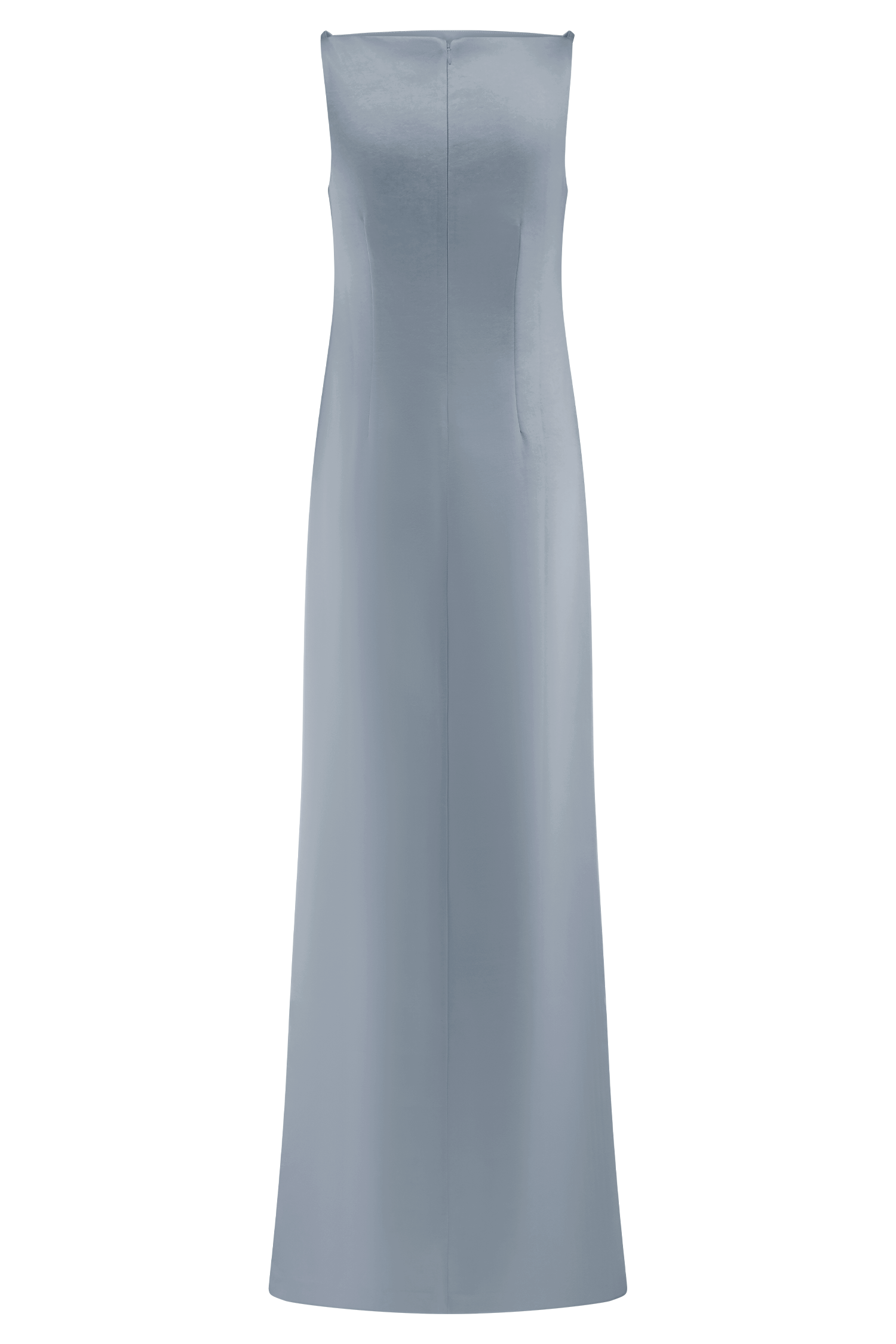 Violet Sleeveless Satin Maxi Dress - Frosted Blue #12