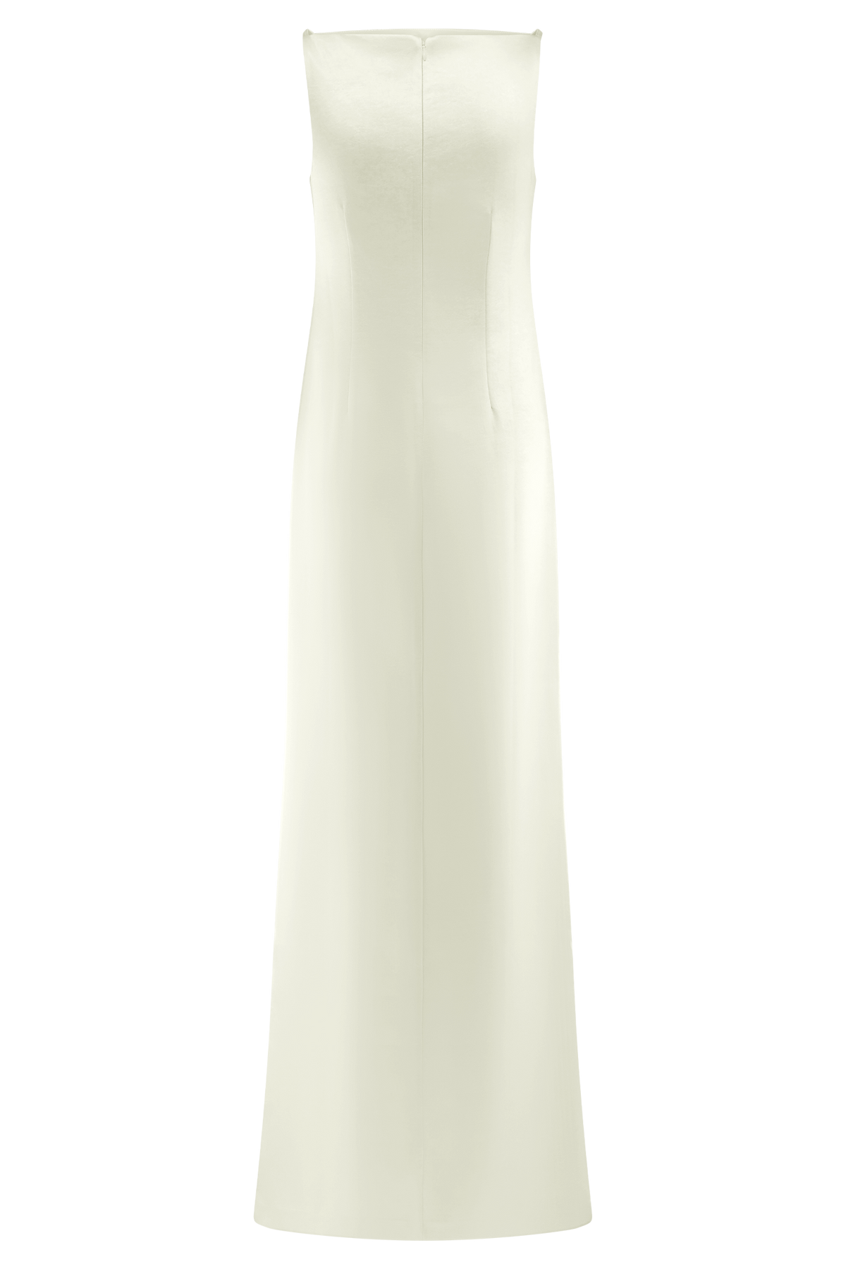 Violet Sleeveless Satin Maxi Dress - White #12