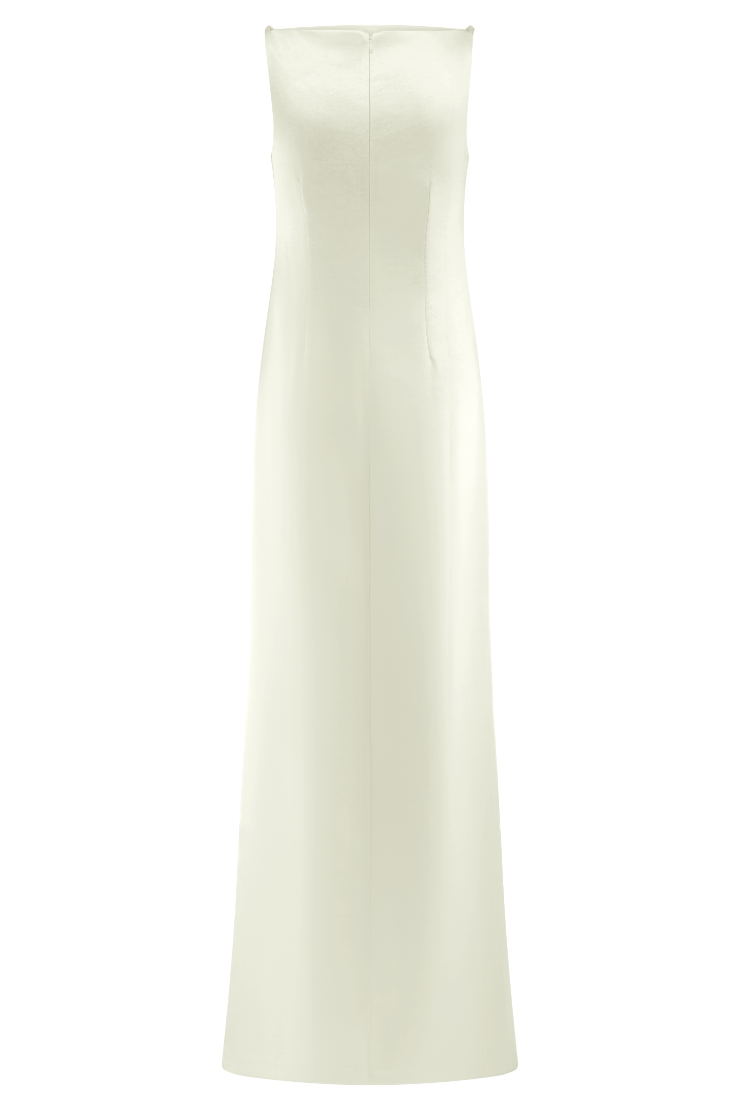 Violet Sleeveless Satin Maxi Dress - White #12