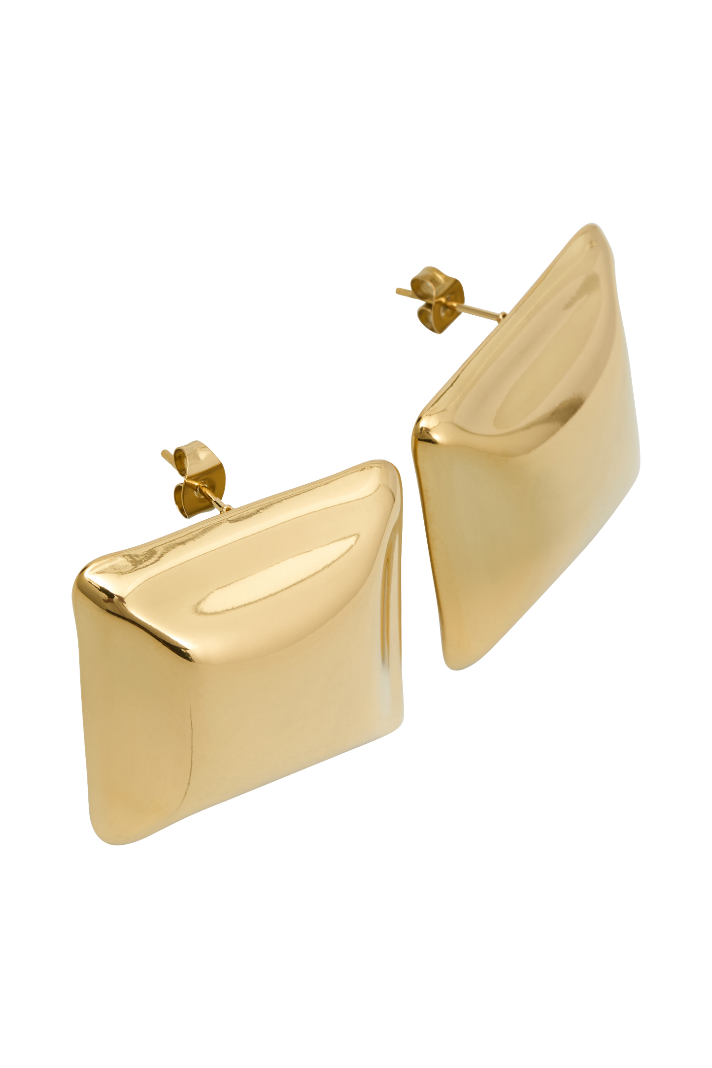 Wilma Square Earrings - Gold