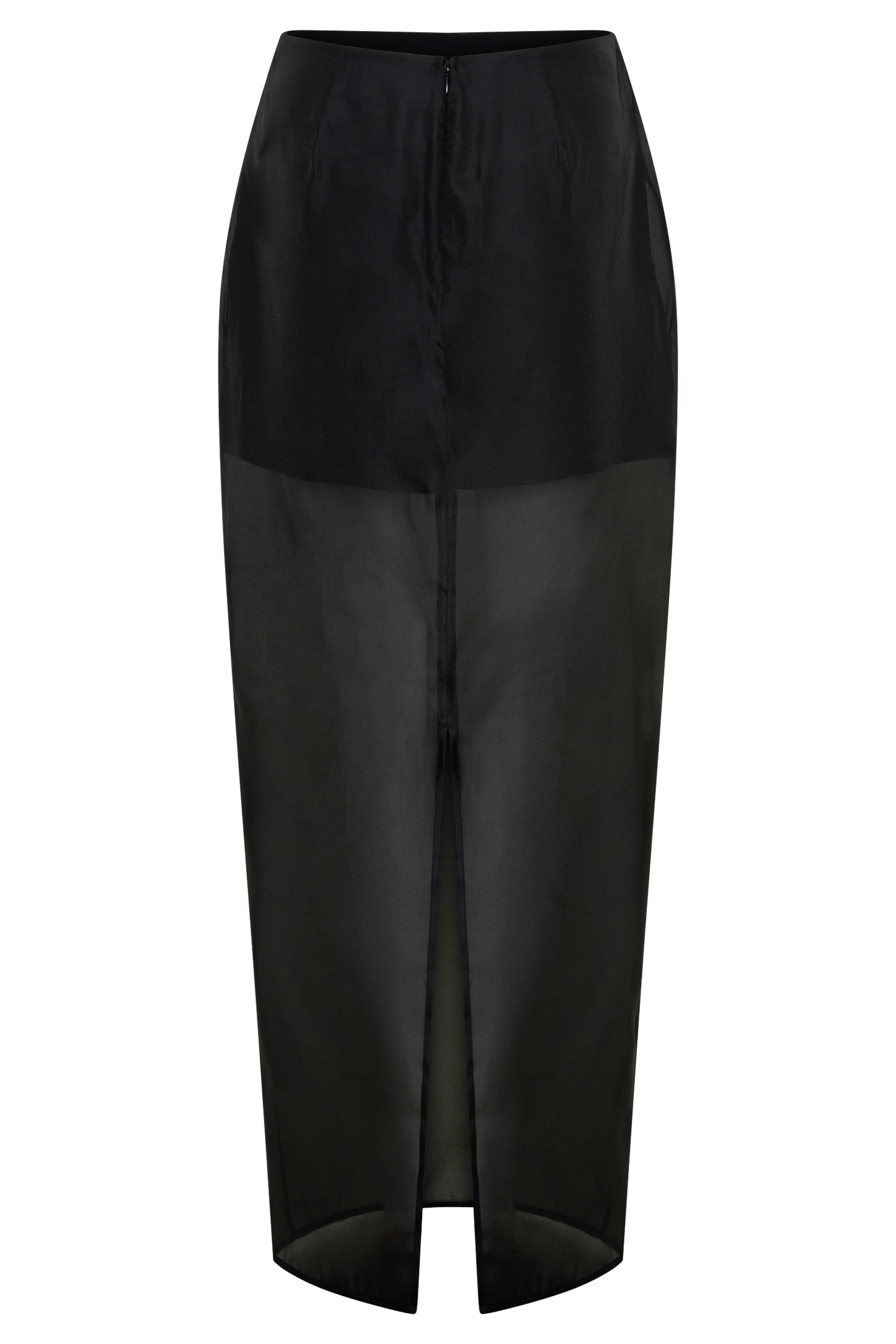 Ximena Organza Maxi Skirt - Black
