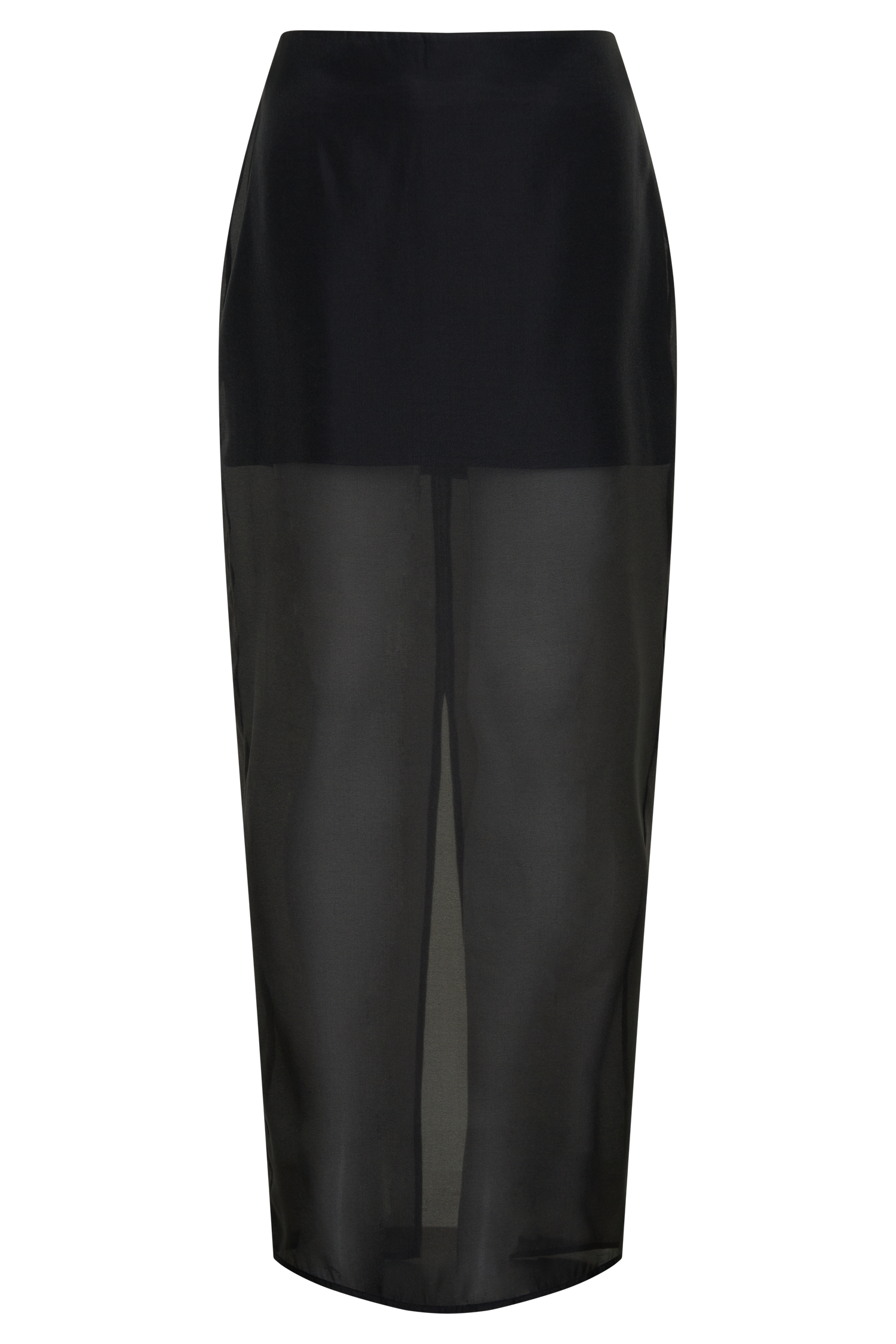 Ximena Organza Maxi Skirt - Black #9