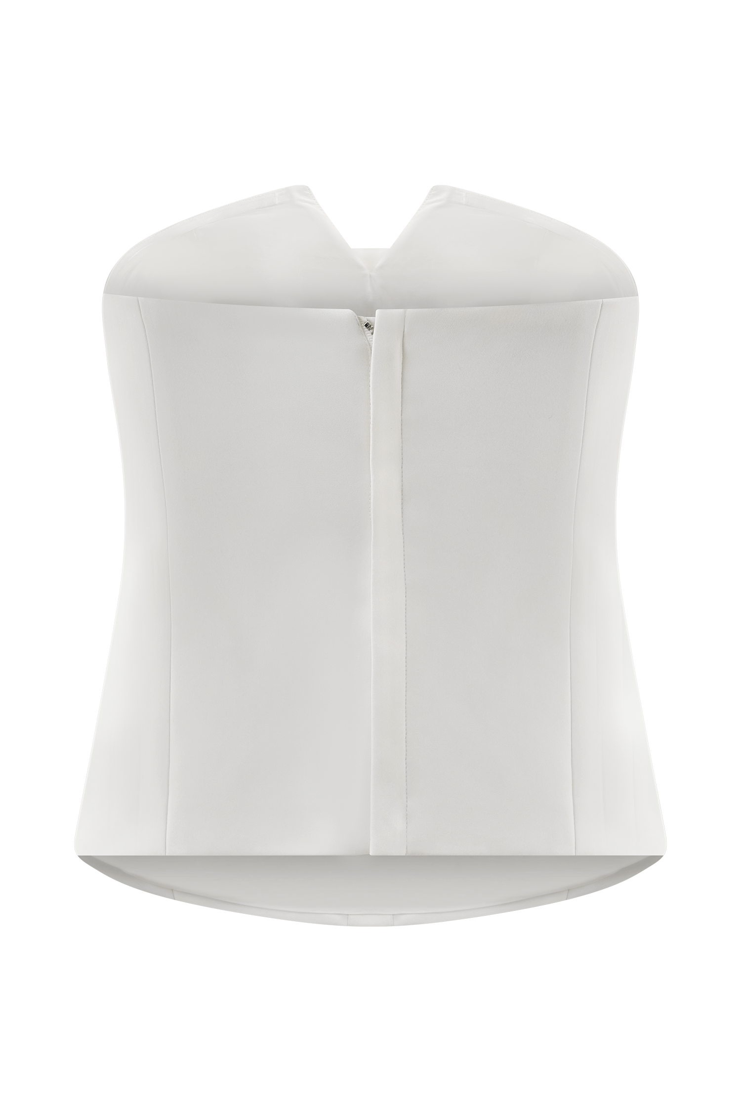 Zillah Strapless Cotton Top - White #8