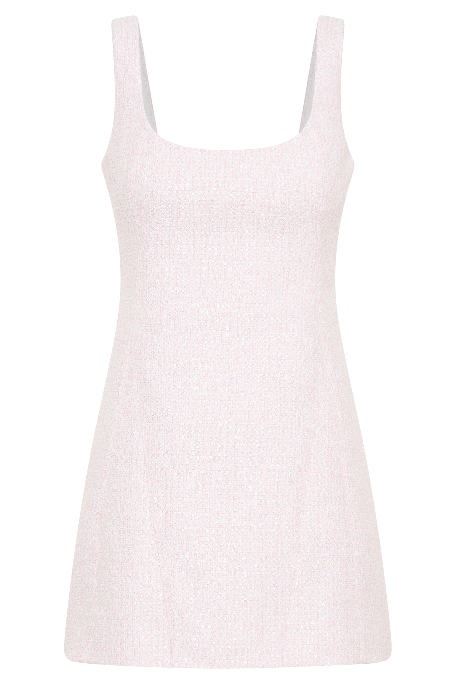Beth Tweed Mini Dress - Fairy Floss Pink #13