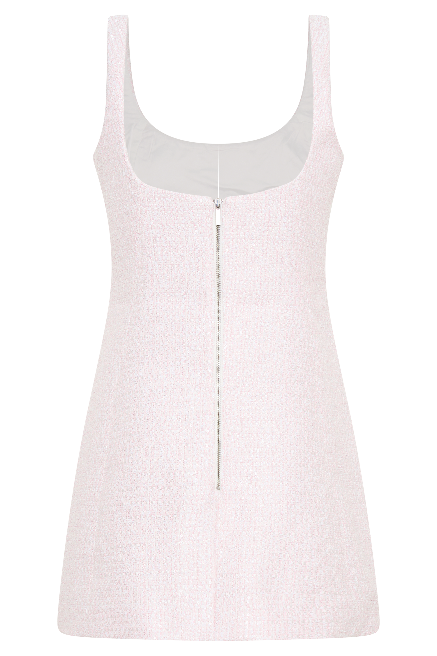 Beth Tweed Mini Dress - Fairy Floss Pink #12