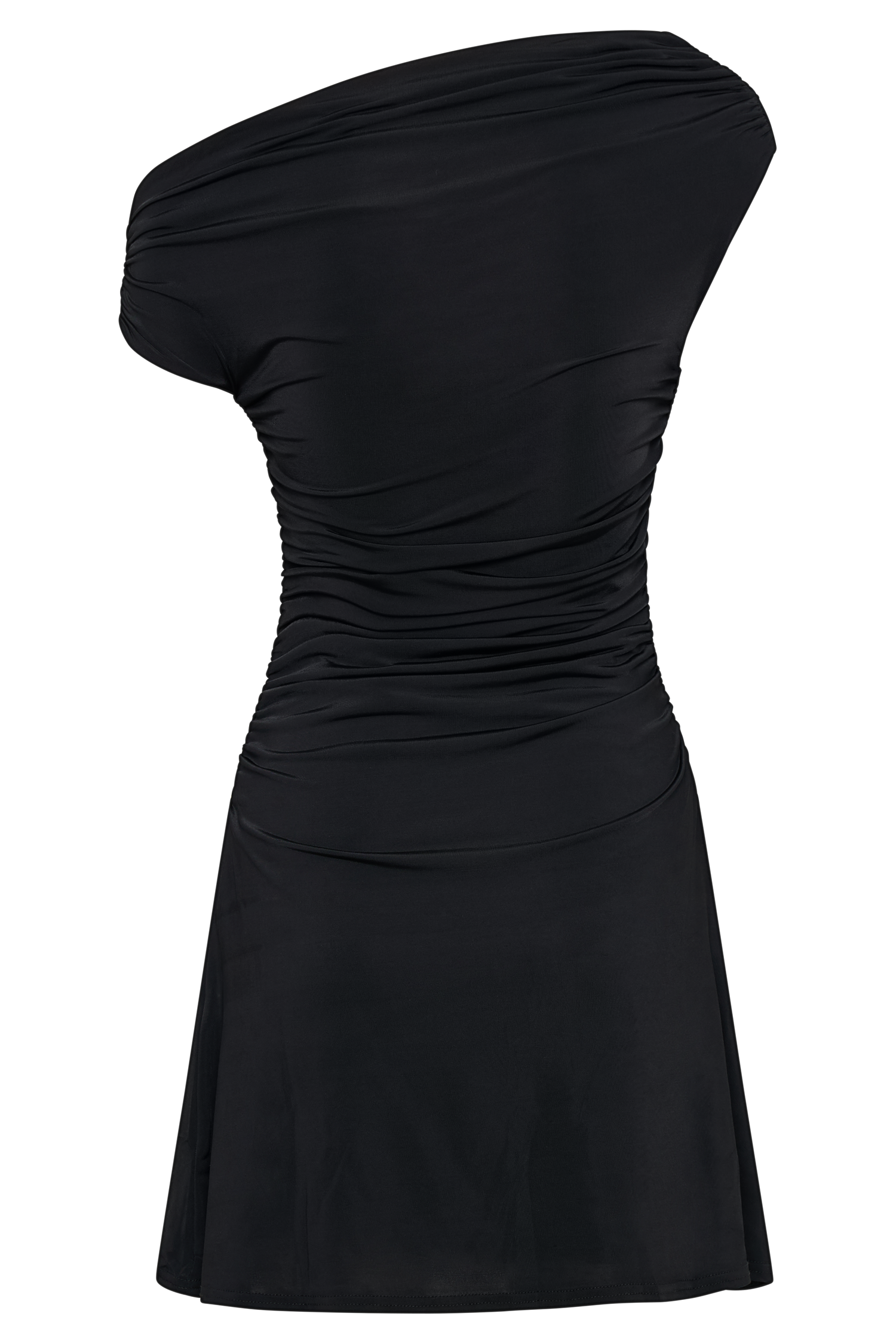 Dakoda Slinky Off Shoulder Mini Dress - Black #8