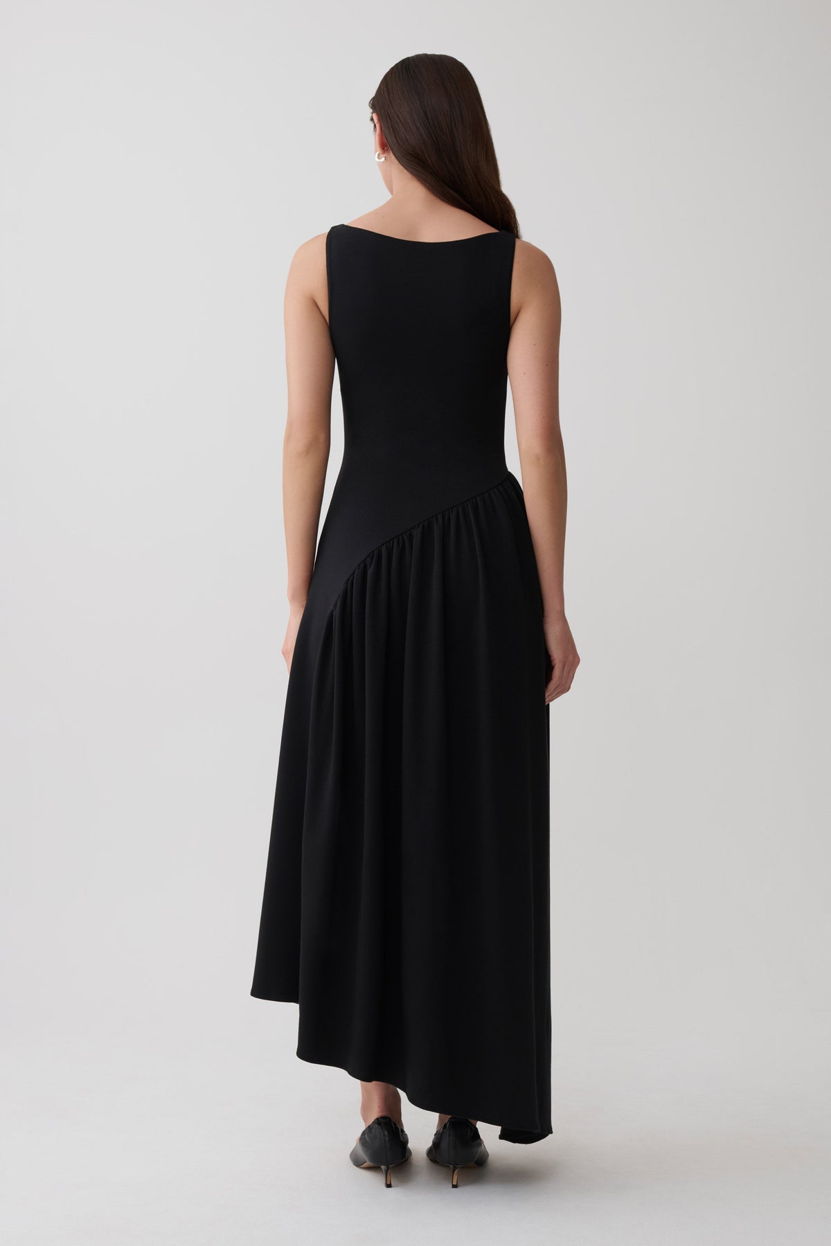 Hester Scuba Midi Dress - Black #2