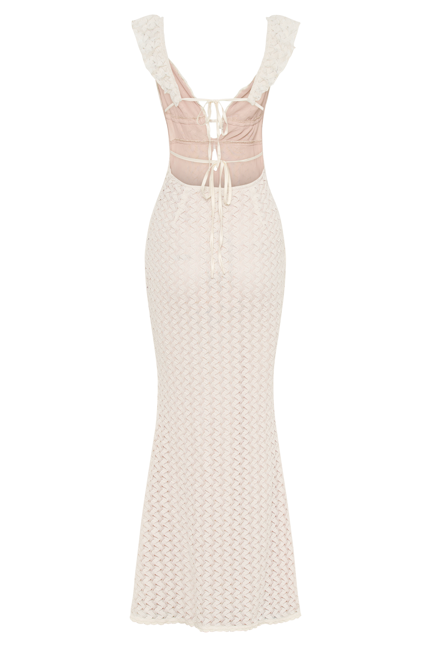 Ezra Lace Maxi Dress - Ivory