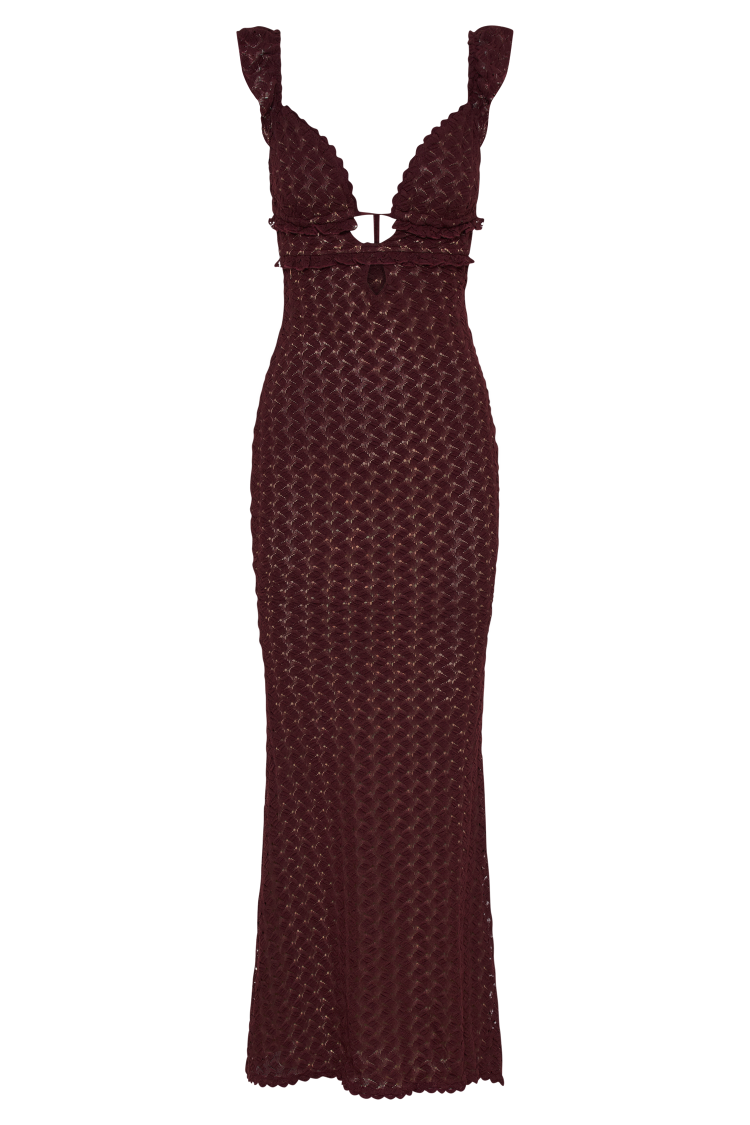 Ezra Lace Maxi Dress - Plum #9