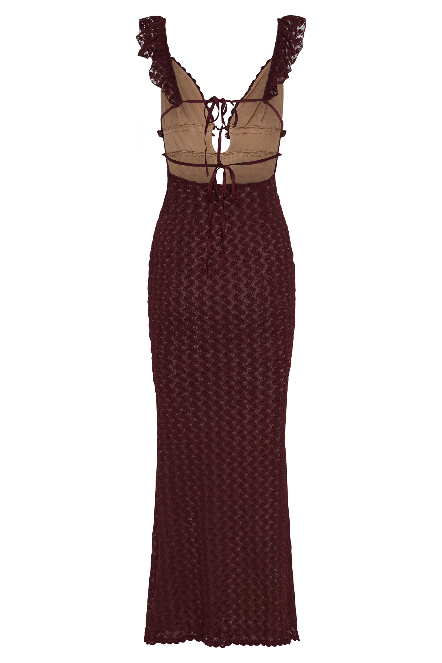 Ezra Lace Maxi Dress - Plum #8