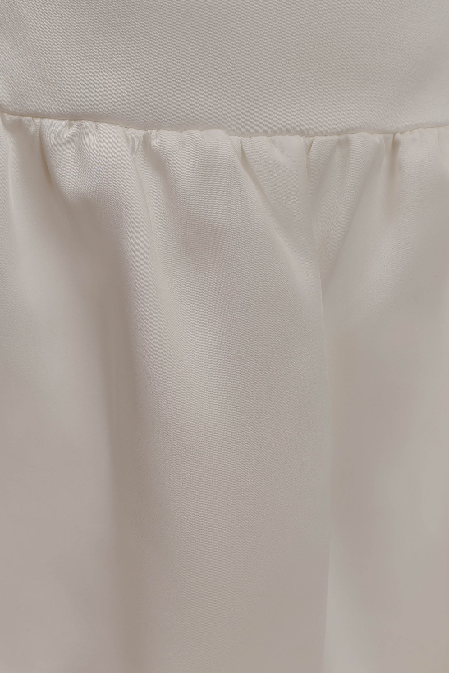 Genia Satin Bubble Mini Skirt - White