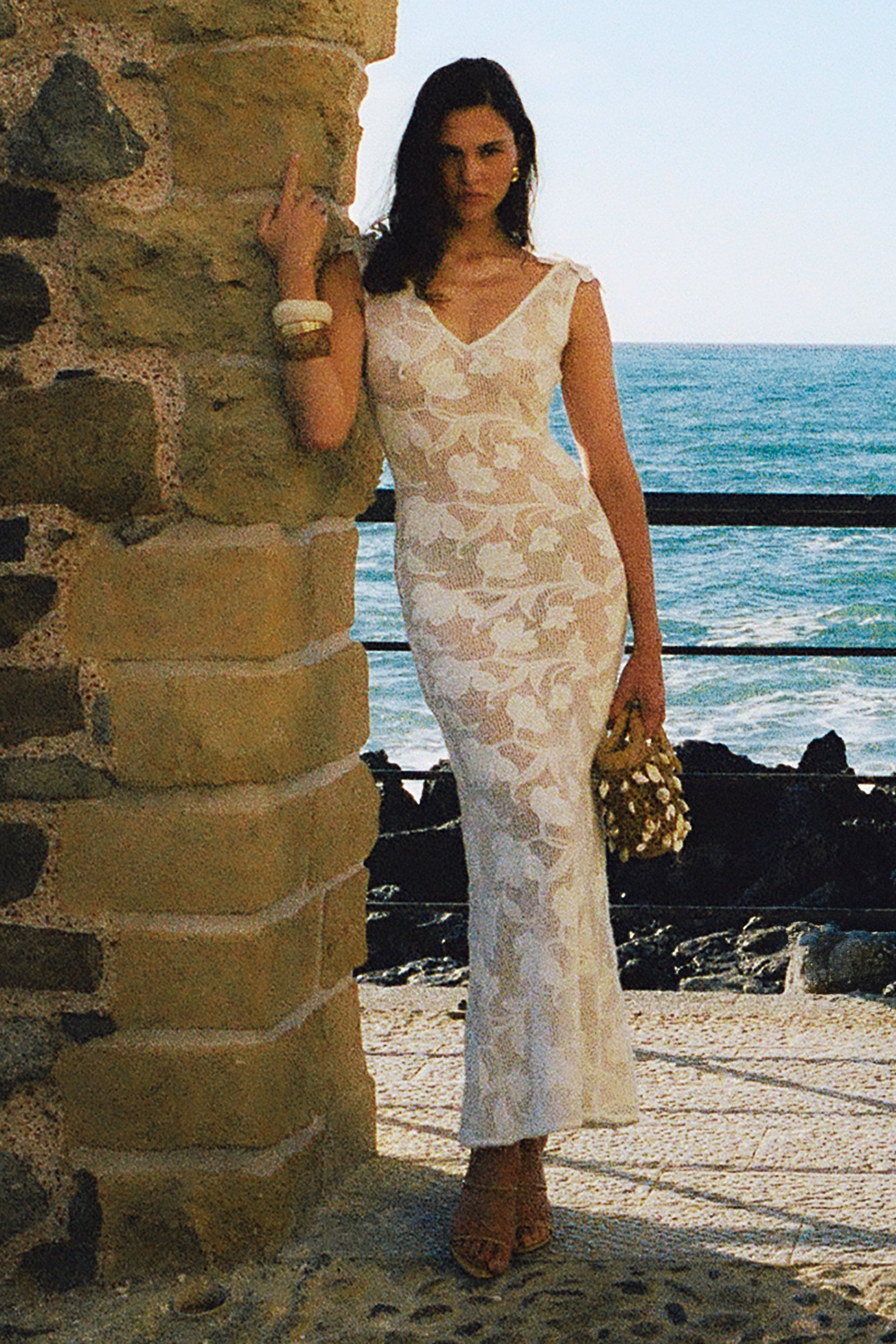 Cornelia Floral Sheer Maxi Dress - Ivory #6