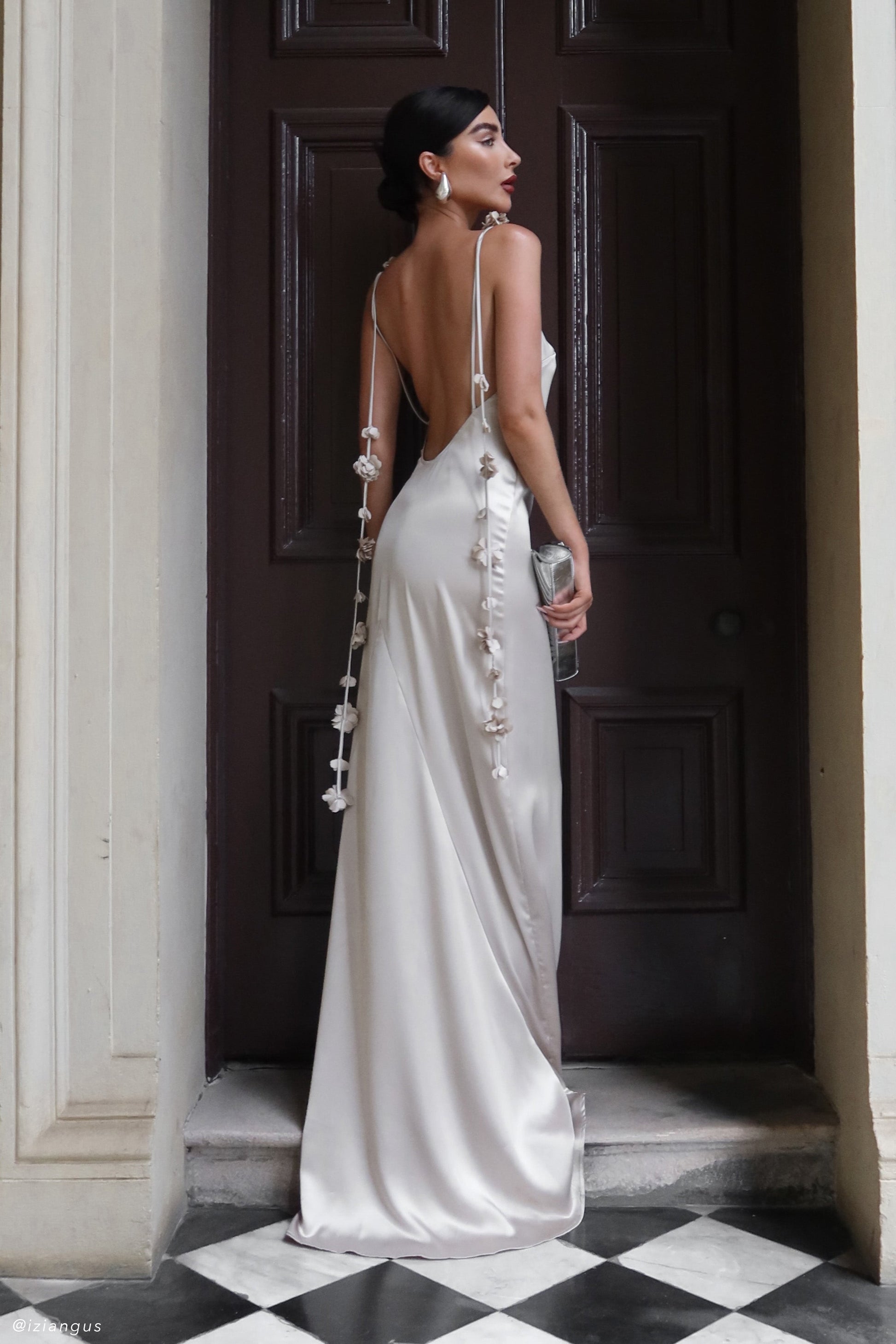 Elenora Rose Gown - Blush Gold | MESHKI UK Elenora Rose Gown - Blush Gold | MESHKI UK