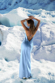 Kalani Chain Maxi Dress - Ice Blue