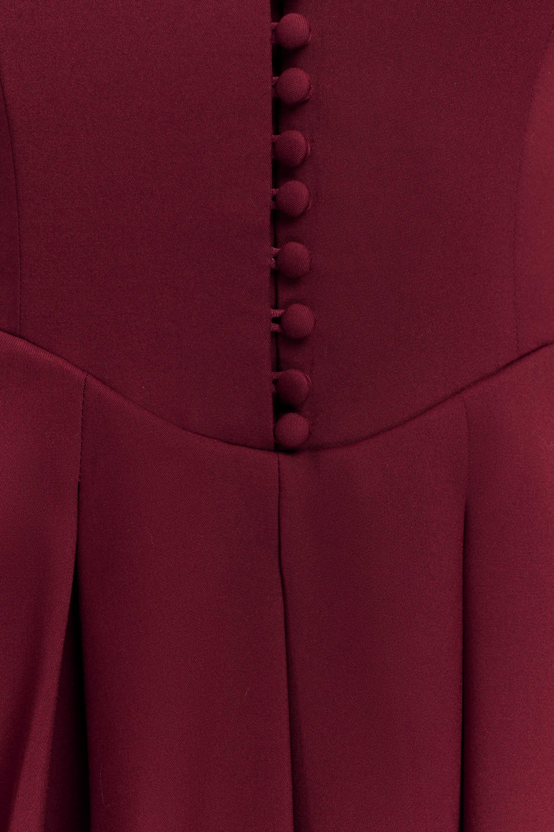 Keely Cotton Sleeveless Midi Dress - Wine #6