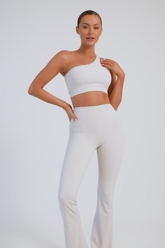 Jesse Flared Yoga Pants - Ice Grey