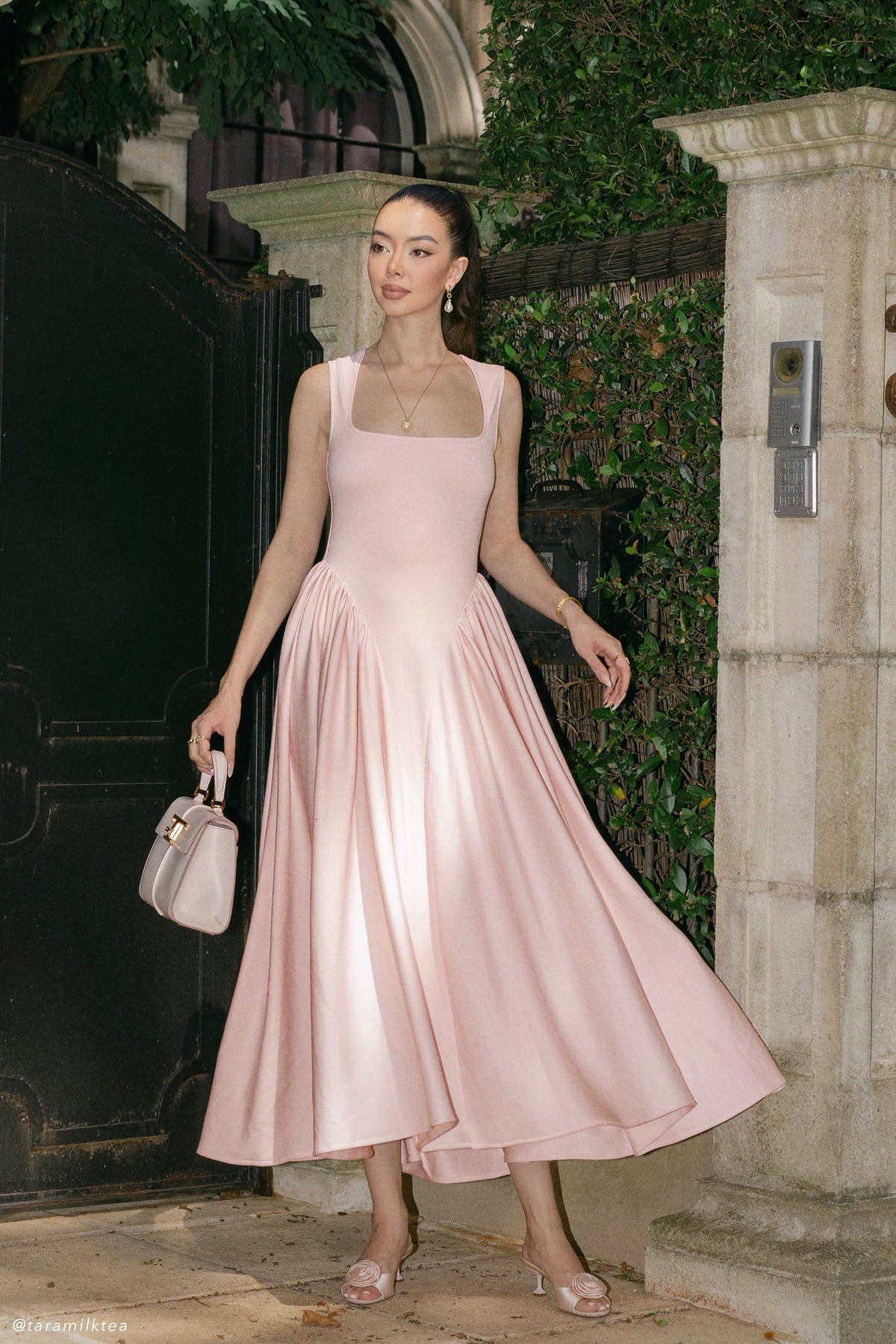 Sharon Scuba Jersey Midi Dress - Ballet Pink #2