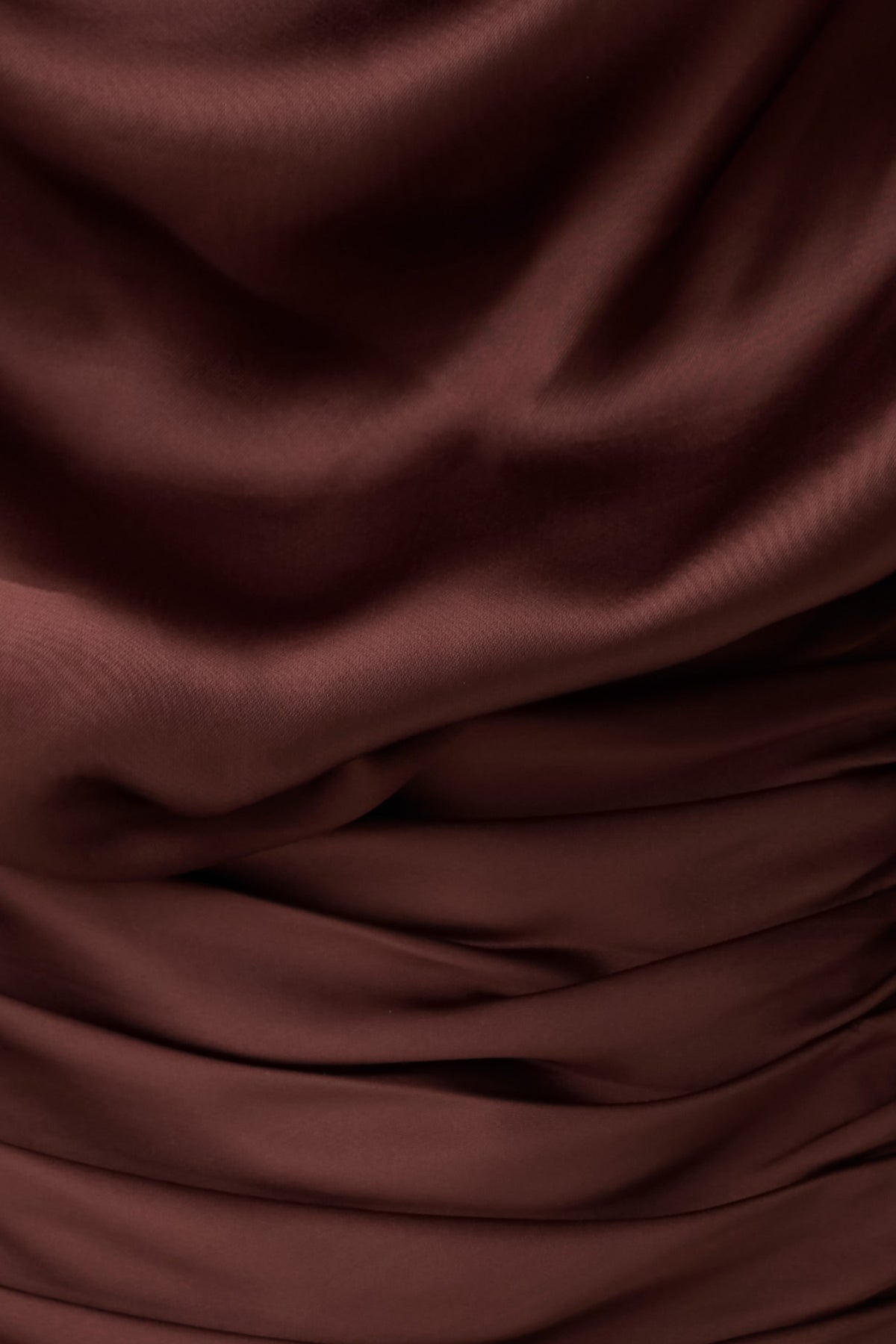 Keena Satin Top With Fringe Scarf - Dark Chocolate #6