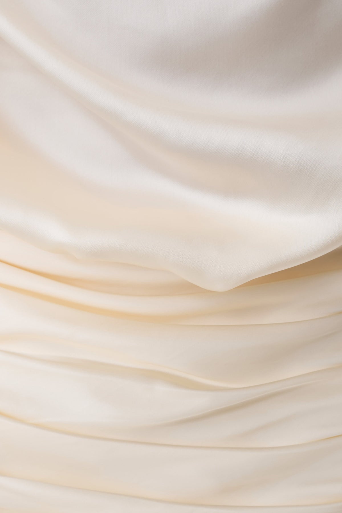 Keena Satin Top With Fringe Scarf - Ivory